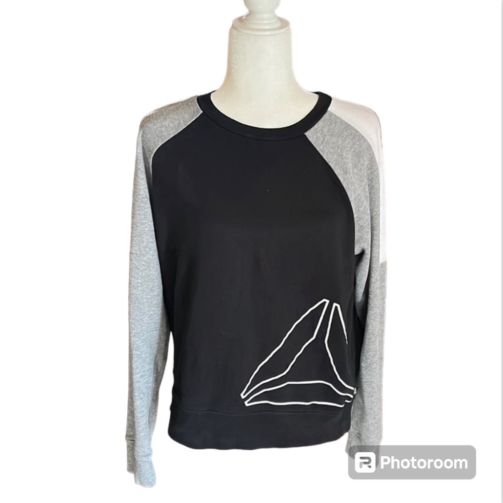 Reebok Block-Tri Color Crewneck Sweatshirt Size L